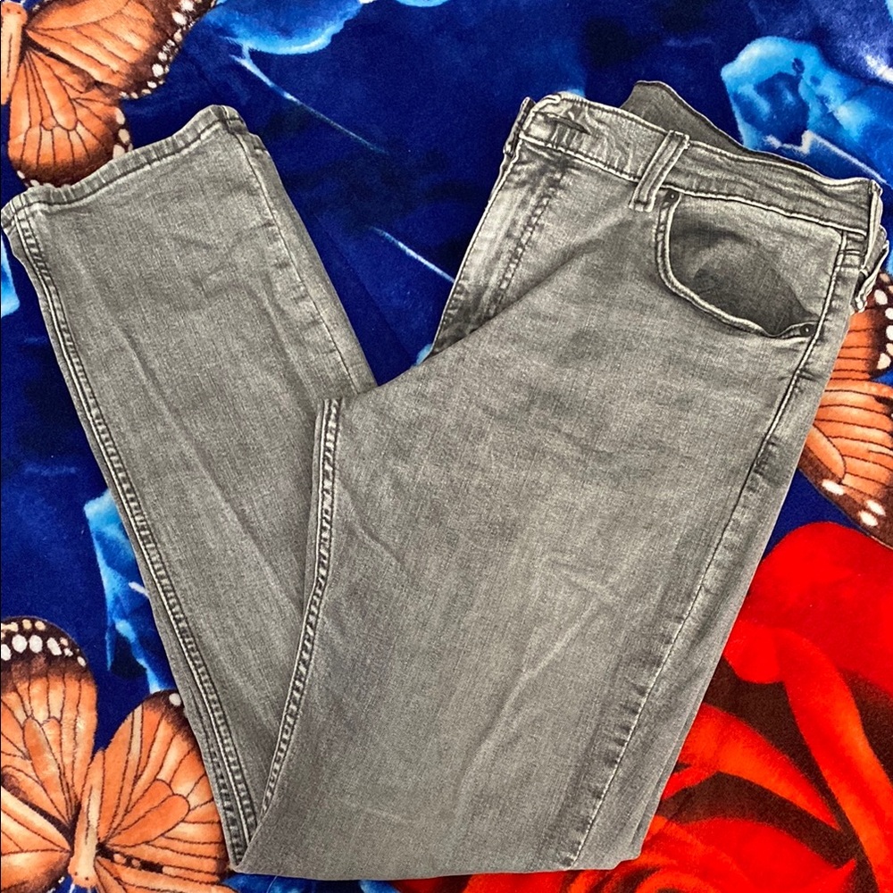 Levi's Gray Straight Jeans Classic Style